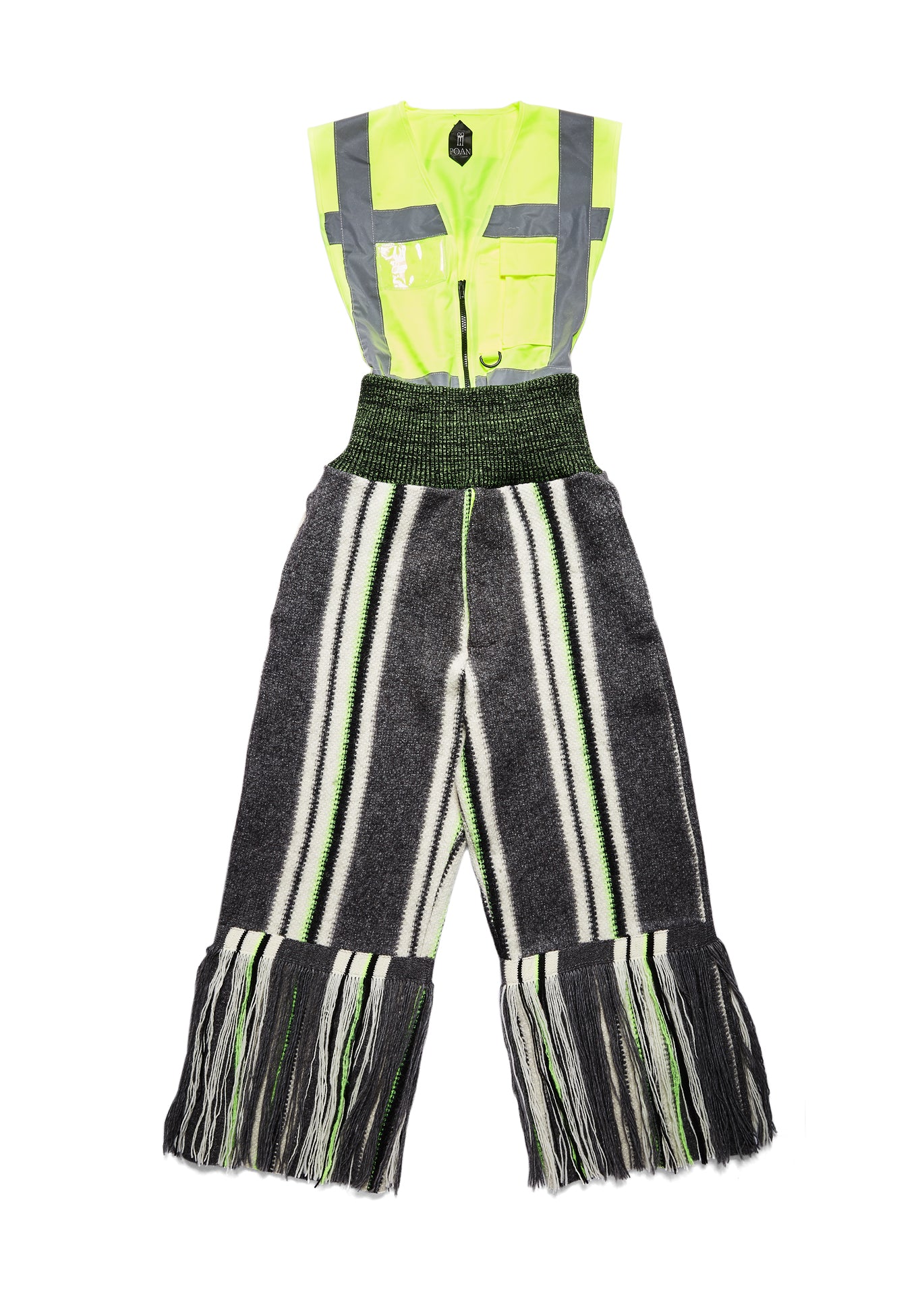 Fiona Safety Vest Jumpsuit Grey