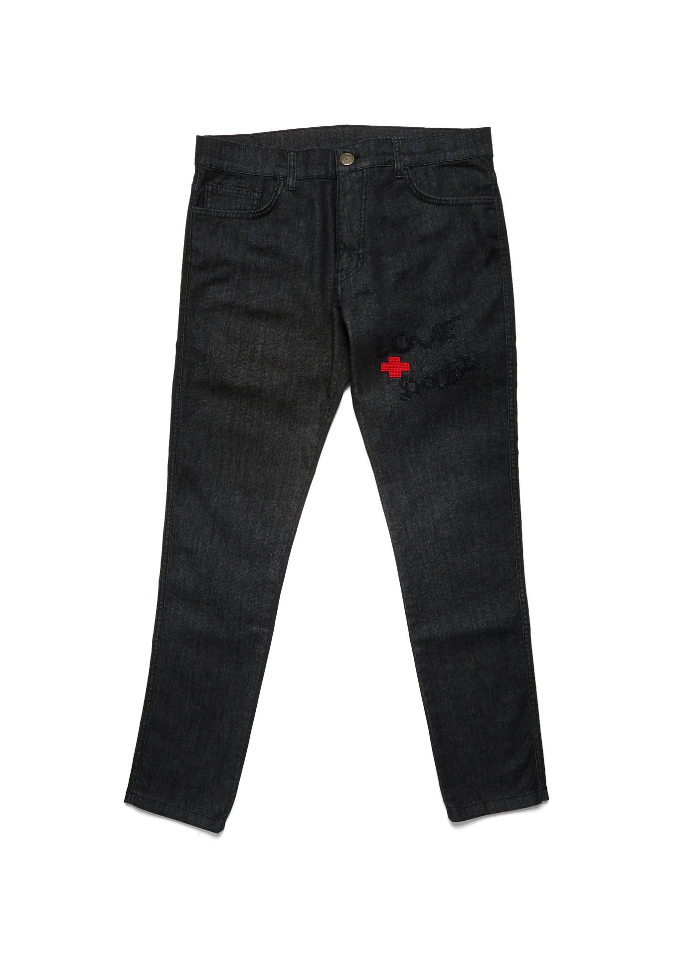 Peter Love Doctor Skinny Jeans Men Black