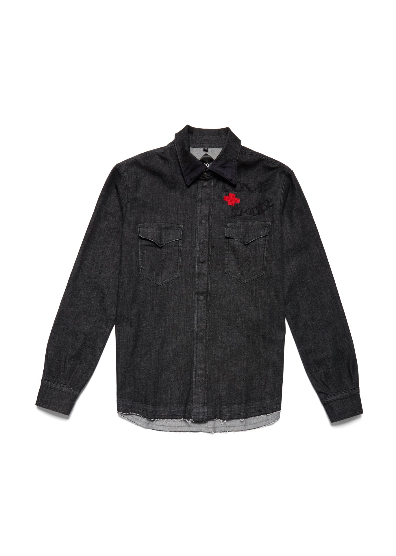 Love Doctor Denim Shirt Black