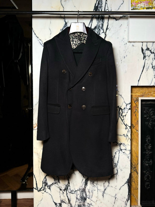 Michael Melton Overcoat Men Black