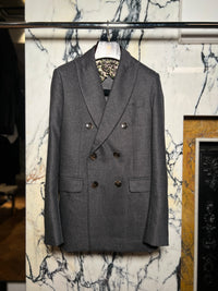 Michael DB Angora Flannel Jacket Grey Men