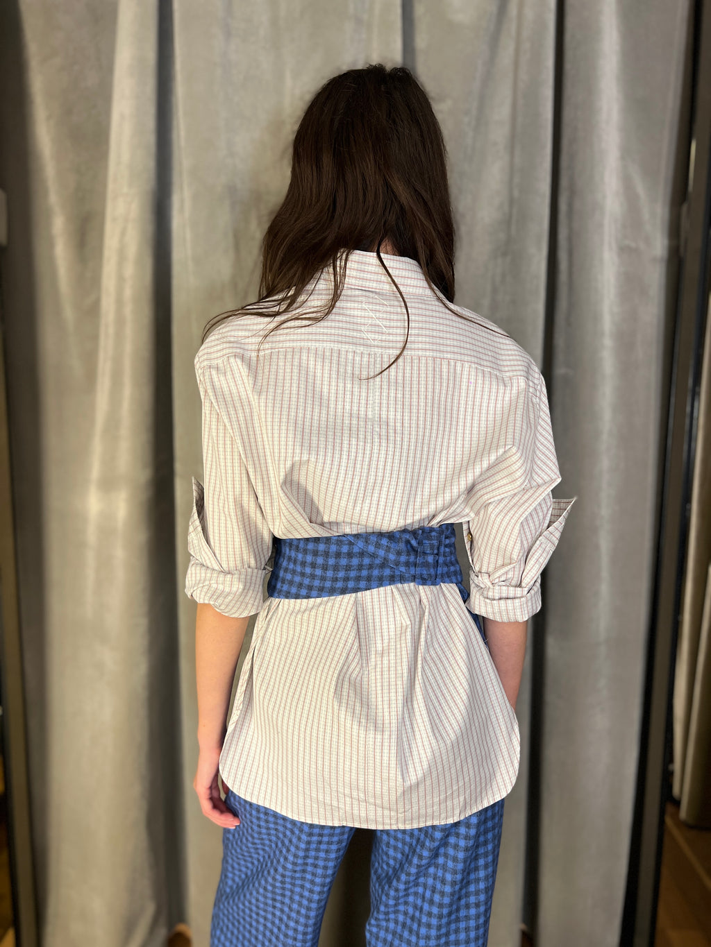 Bundula Checkered Cotton Blouse Women