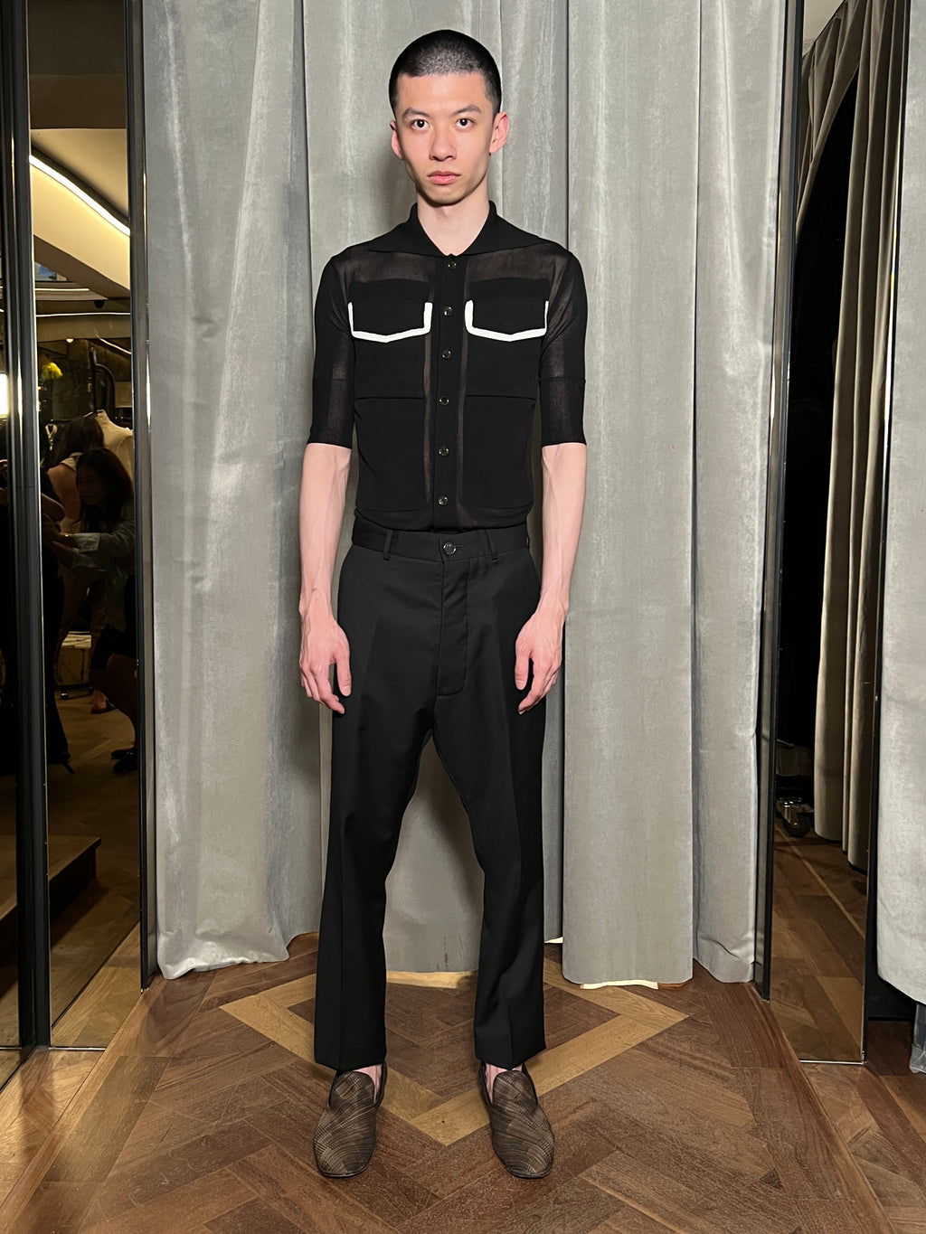 Keaton Short Sleeve Polo Men Black