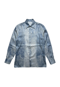 Ikarus Shirt Men Denim Silk
