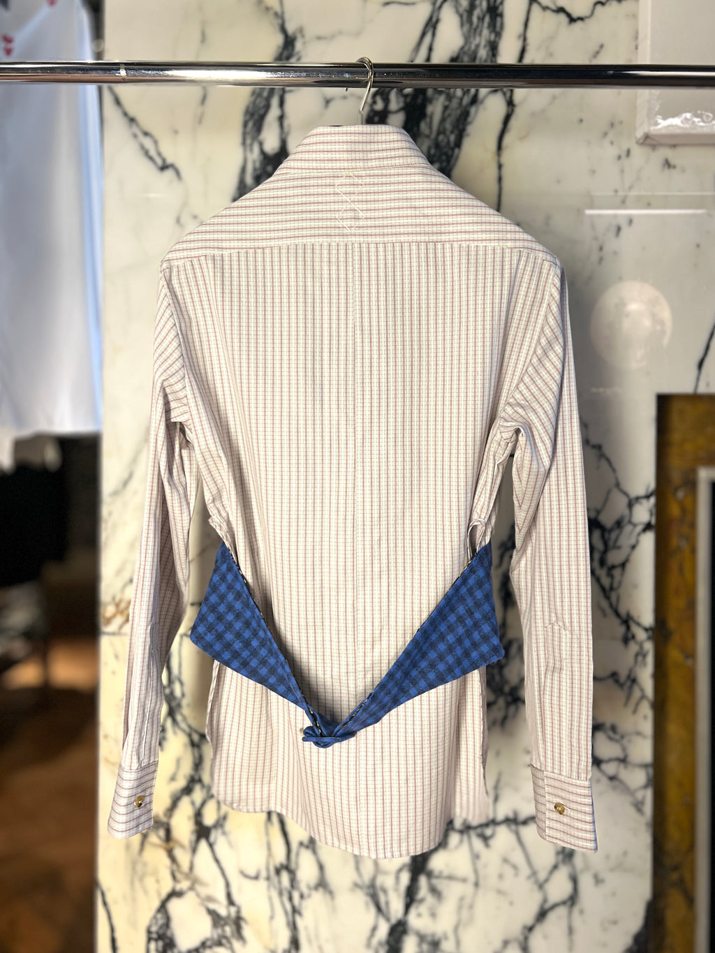 Bundula Checkered Cotton Blouse Women