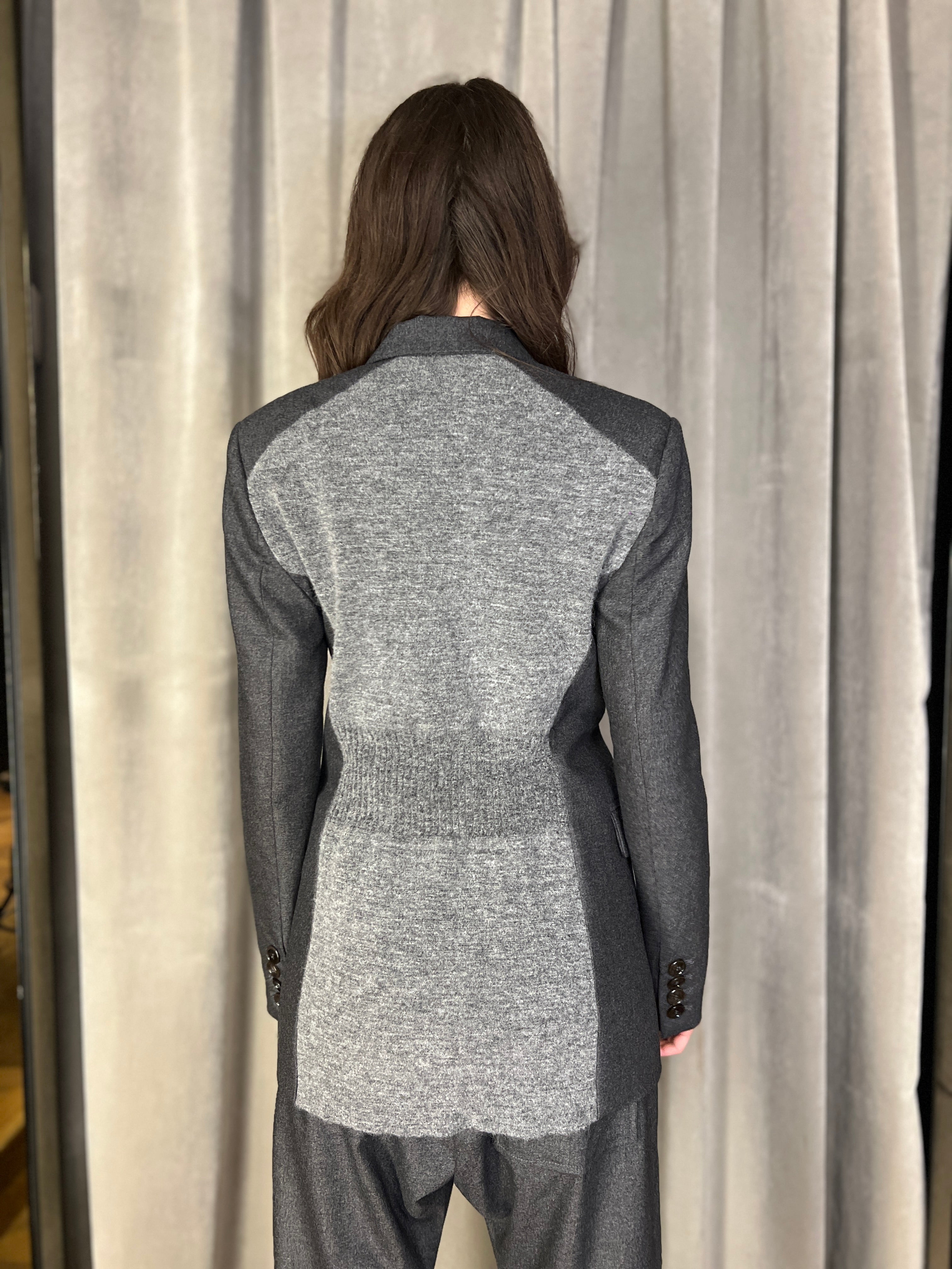 Michael DB Angora Flannel Jacket Grey Women