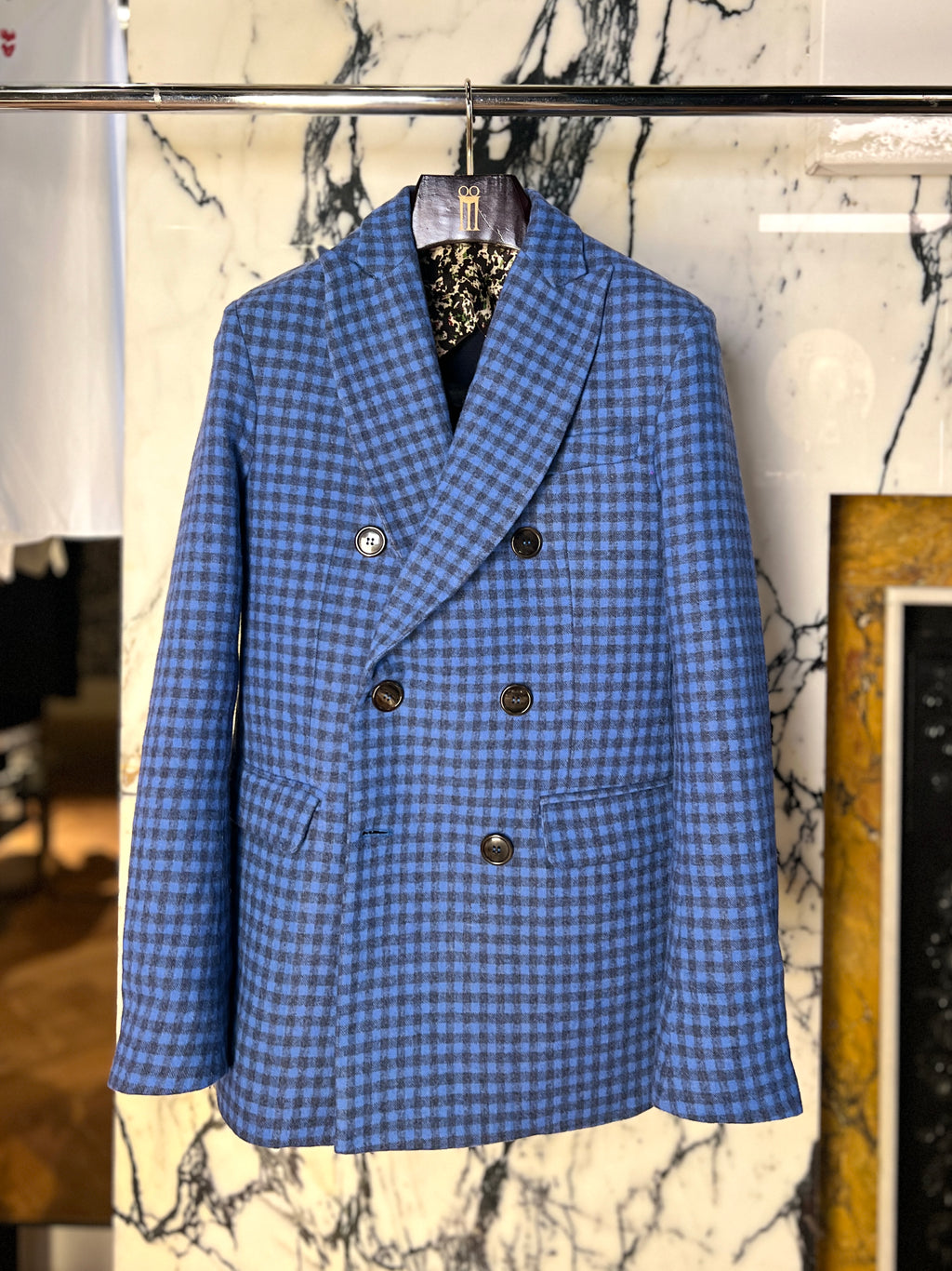 Michael DB Plaid Flannel Jacket Blue Men