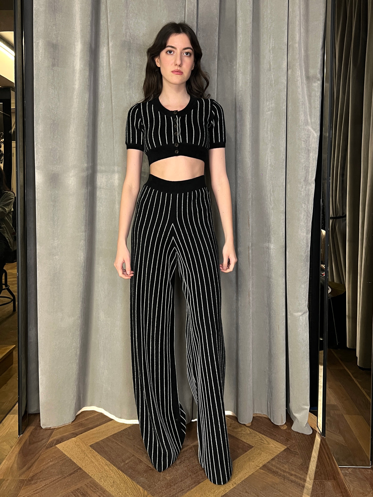 Mausi Cropped Cardigan Women Black