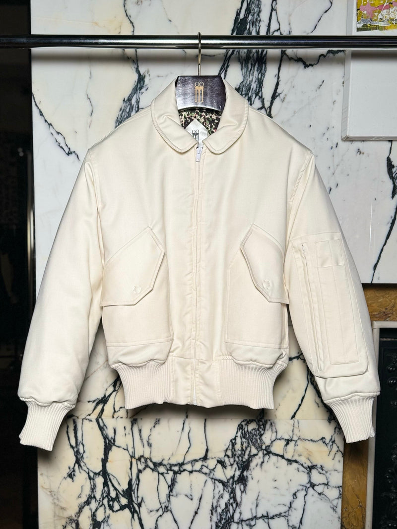 Iceman Bomber Jacket Men Ivory
