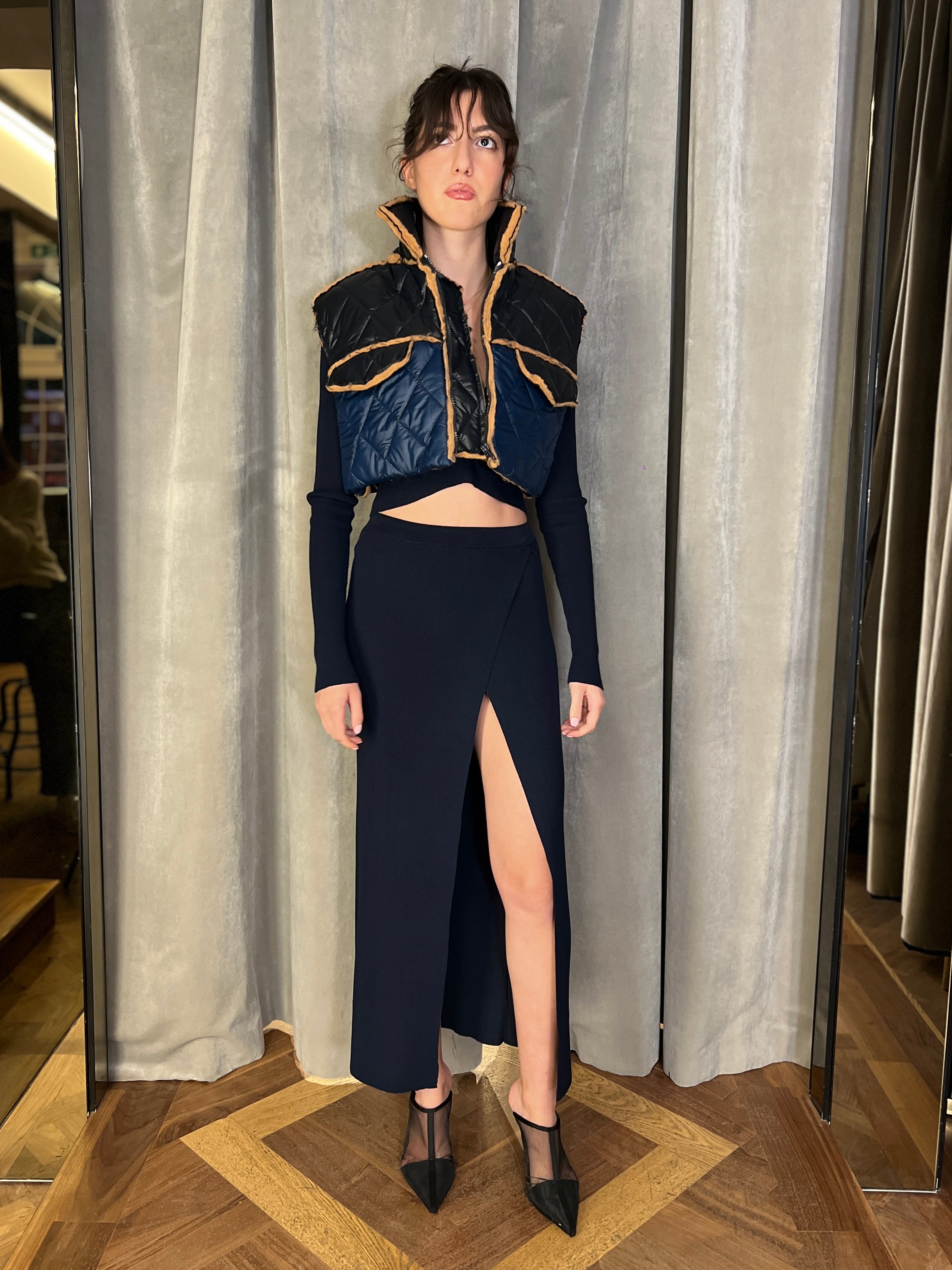 Mausi Puffa Cropped Waistcoat Women