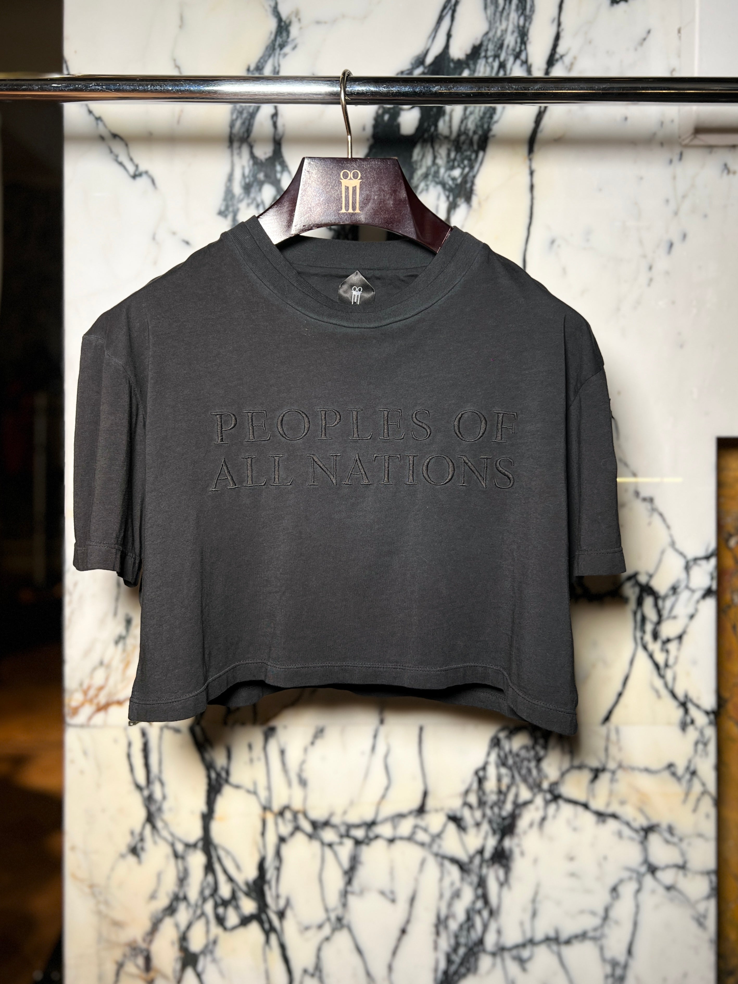 Hero Cropped T-shirt Women Black
