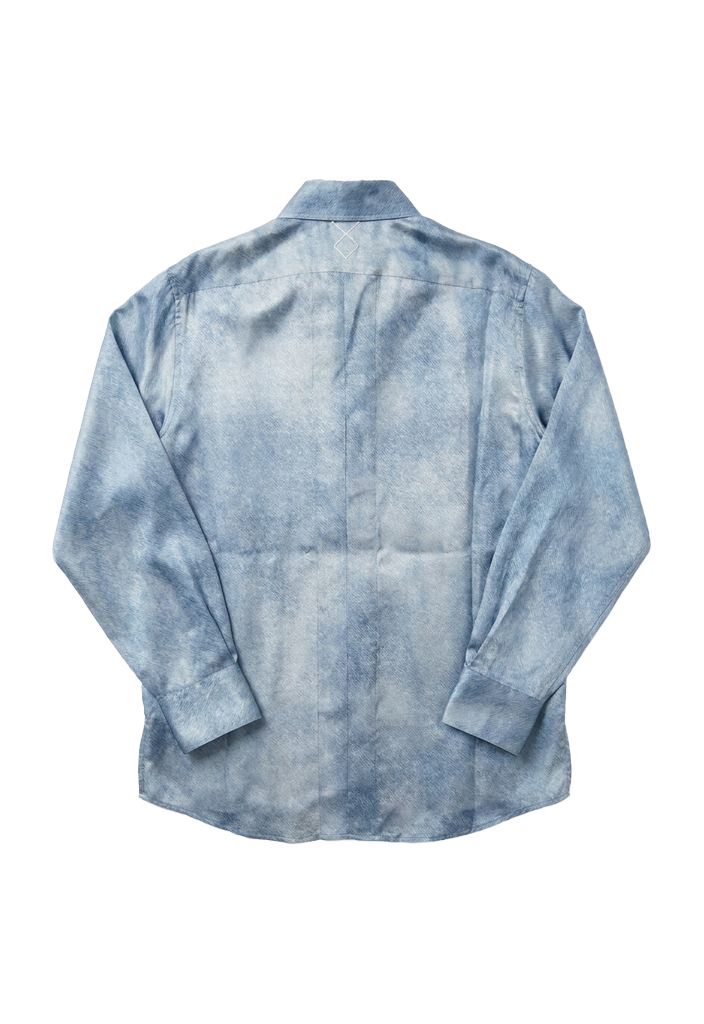 Ikarus Shirt Men Denim Silk