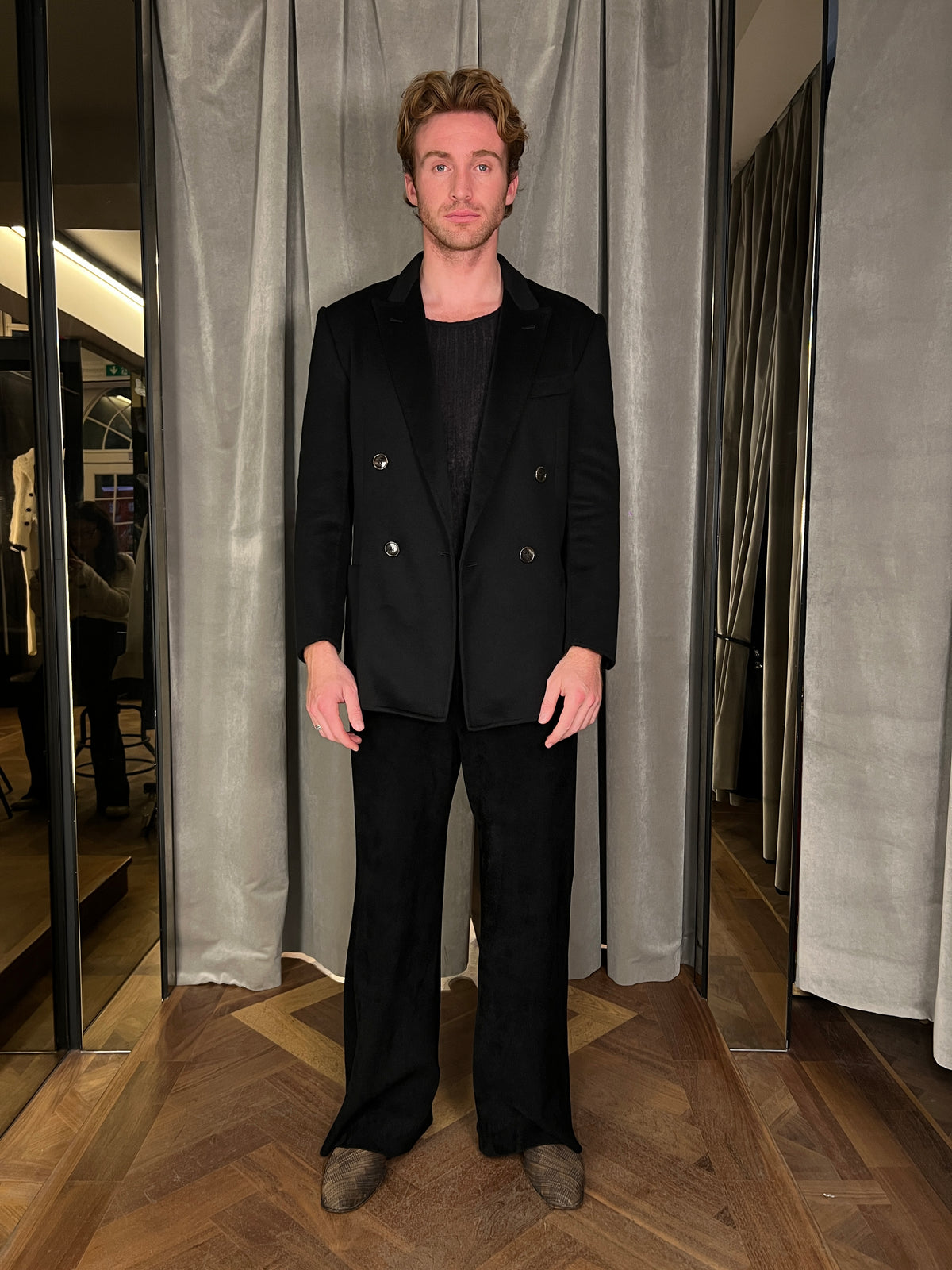 Babbo Double Cashmere Jacket Men Black