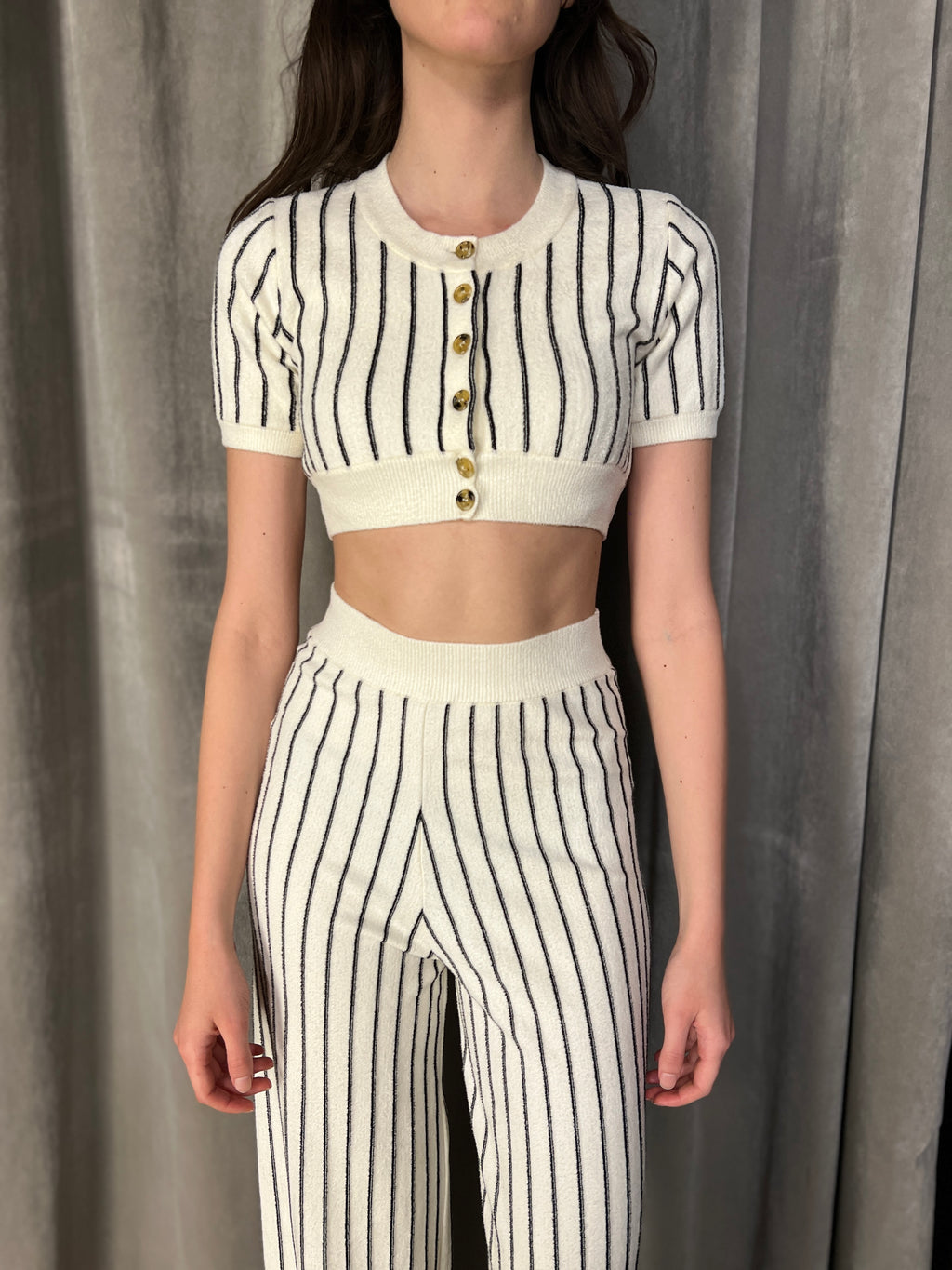 Mausi Cropped Cardigan Women Ivory