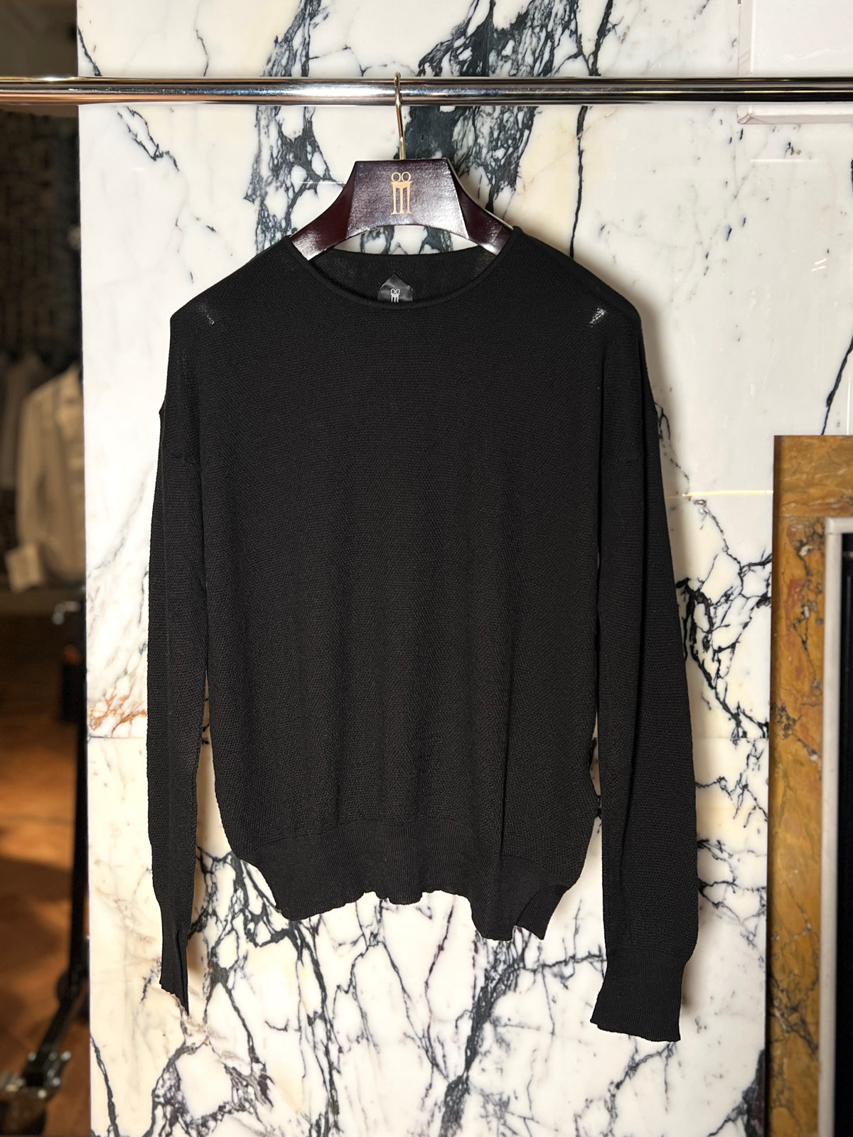 Roberto Crewneck Jumper Men Black