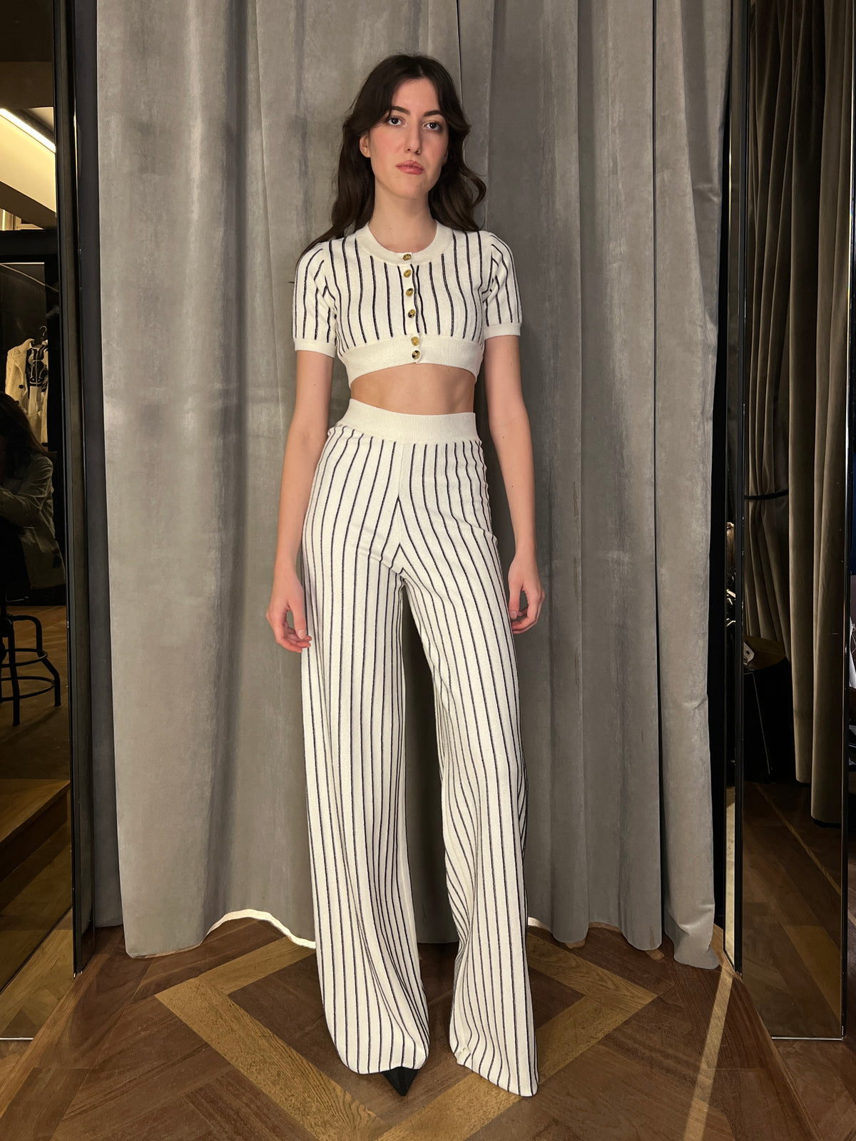 Mausi Cropped Cardigan Women Ivory