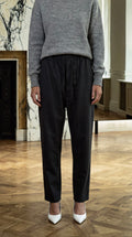 Fender Angora Flannel Drop Crotch Trousers Grey Women
