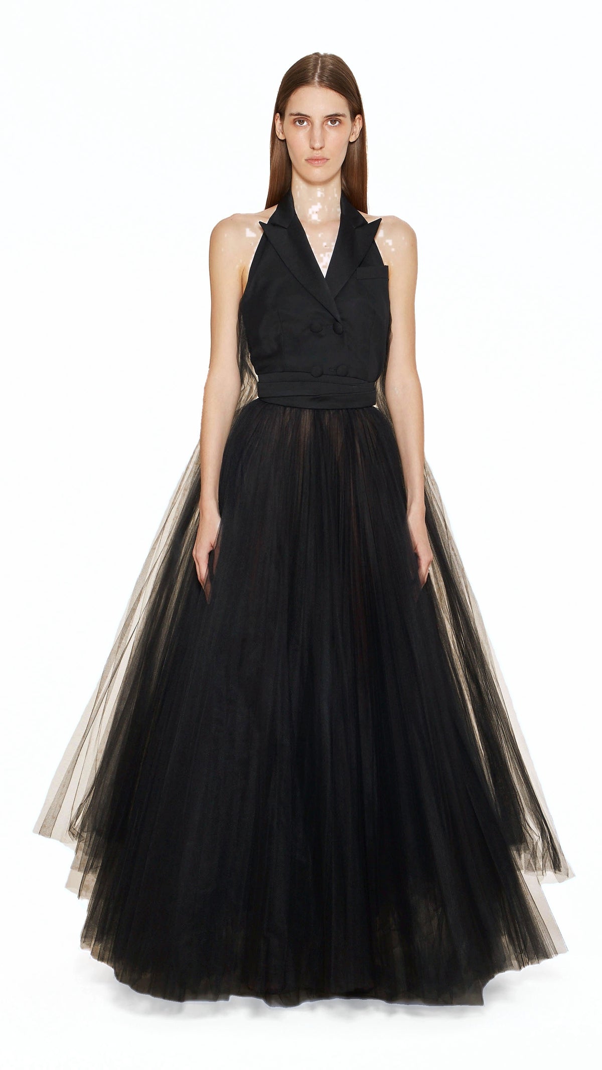 Alexandra Couture Dress Women Black, front view – POAN