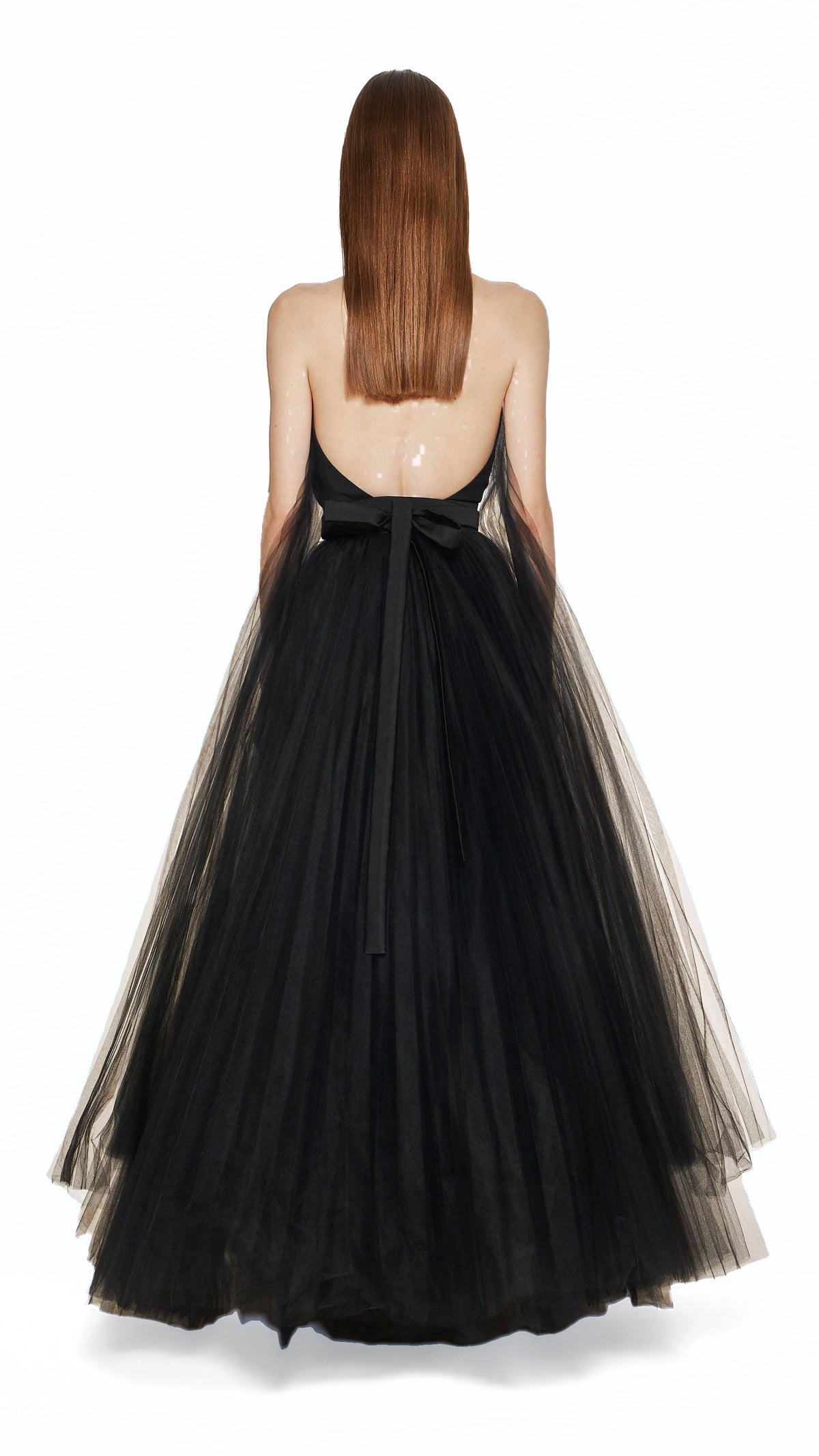 Alexandra Couture Dress Women Black, back view – POAN