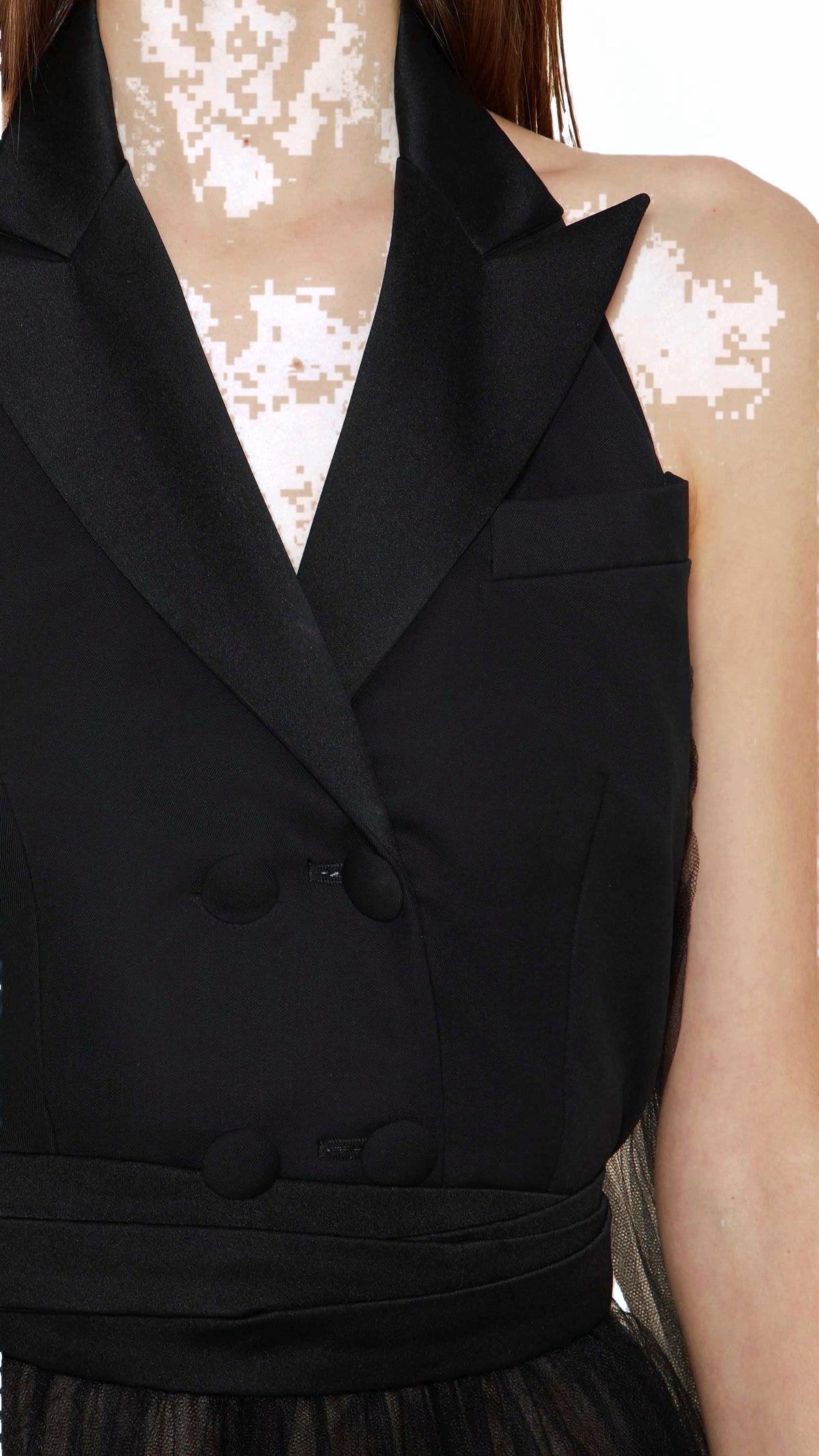 Alexandra Couture Dress Women Black, detail – POAN