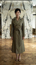 Andreas Coat Vegan Leather Olive Women