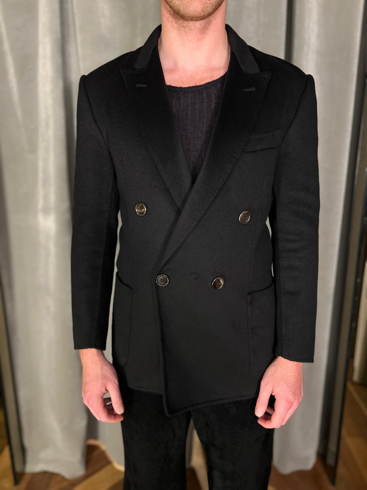Babbo Double Cashmere Jacket Men Black