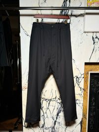 Fender Drop Crotch Trousers Men Black