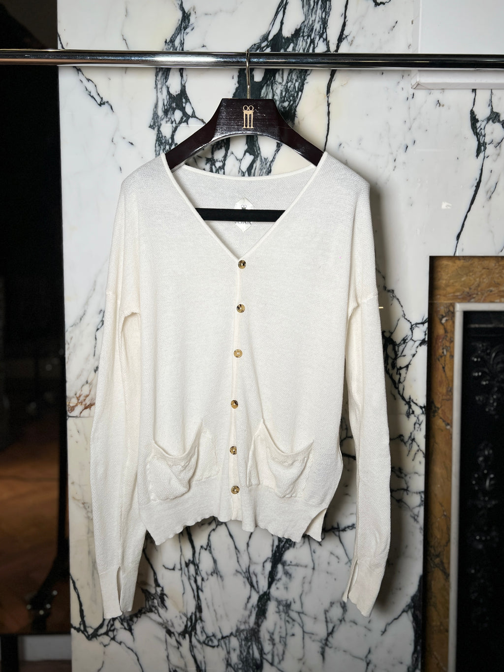 Roberto Cardigan Men Ivory