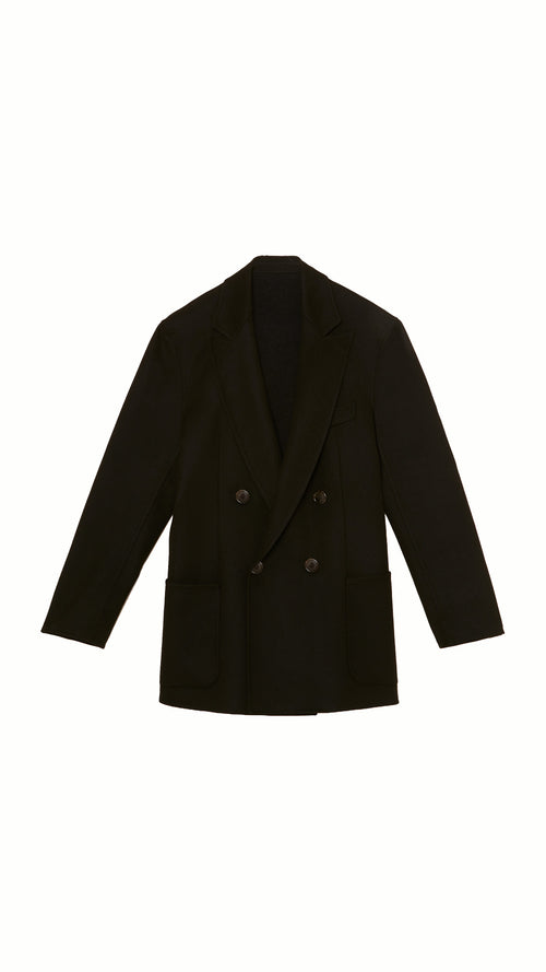 Babbo Double Cashmere Jacket Women Black, product – POAN