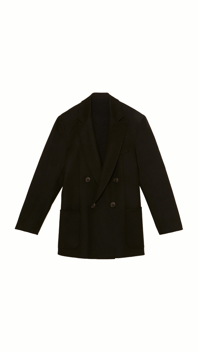 Babbo Double Cashmere Jacket Women Black, product – POAN
