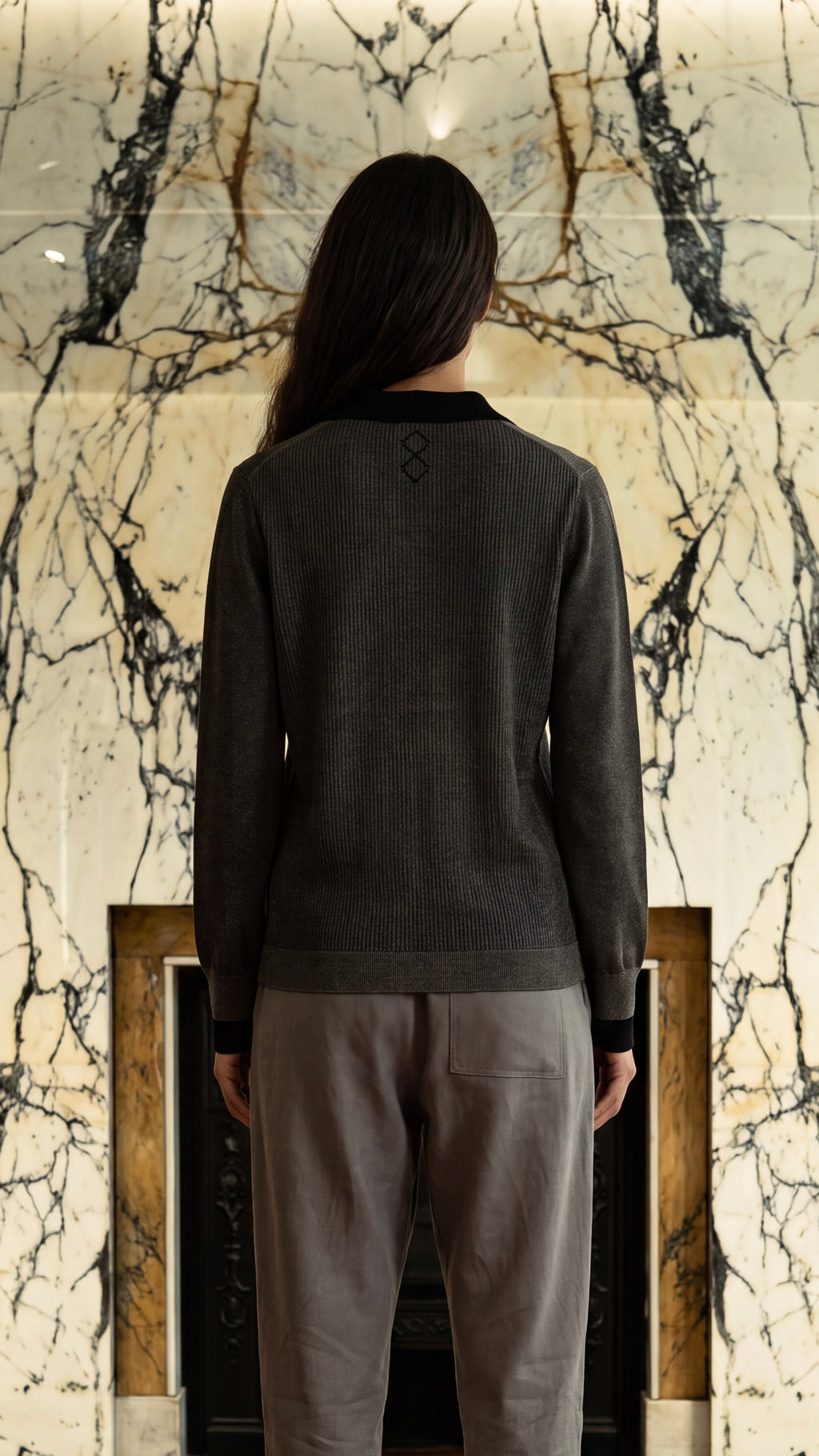 Bib Knitted Shirt Women Plume