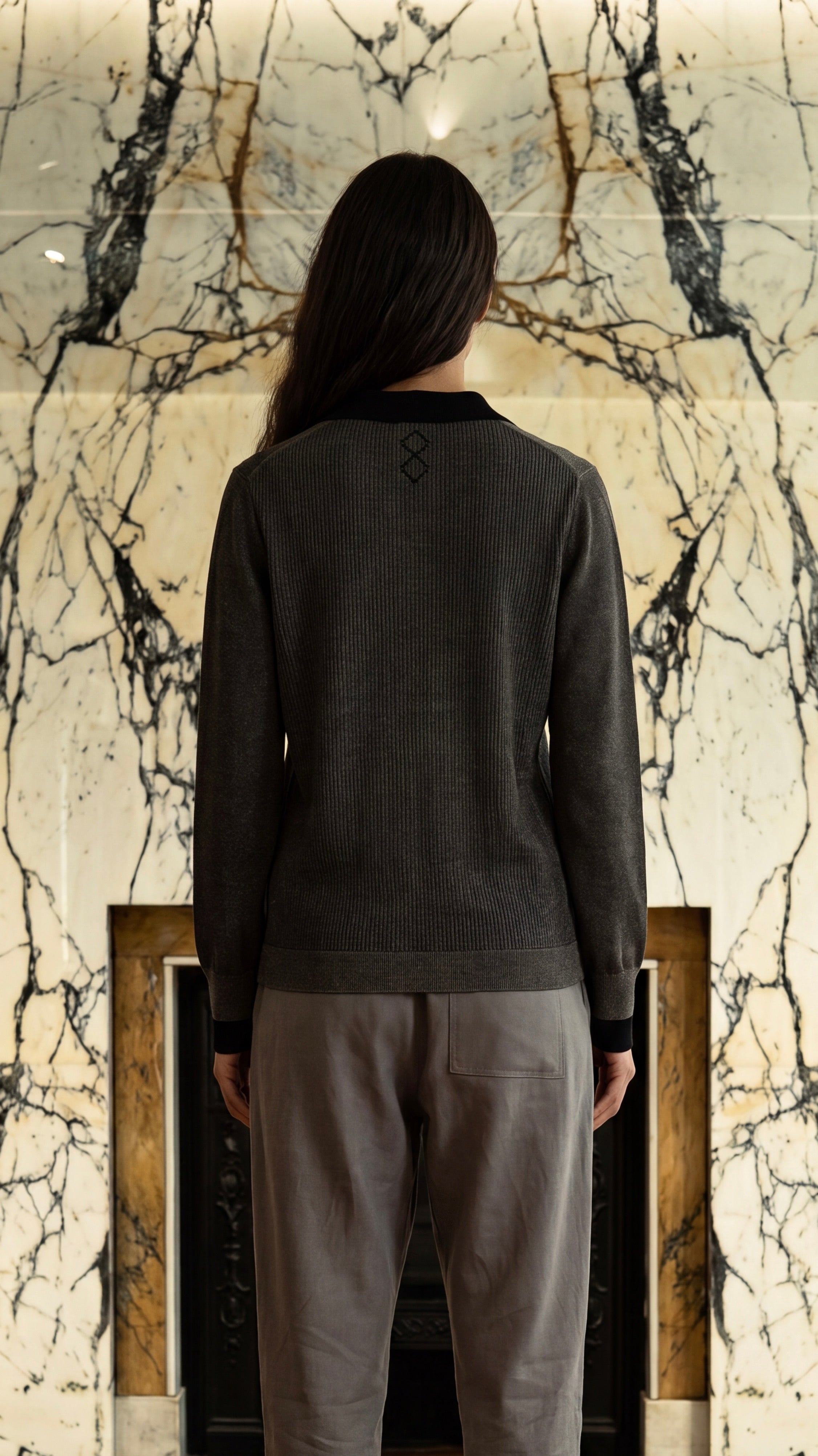 Bib Knitted Shirt Women Plume