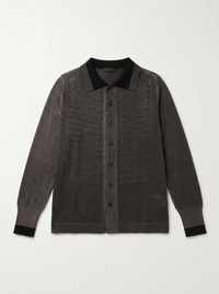 Bib Knitted Shirt Men Plume