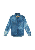 Bow Tie Denim Shirt Bleached Lightblue