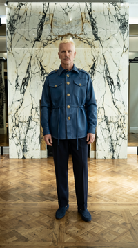 Brieuc Overshirt Men Bleu