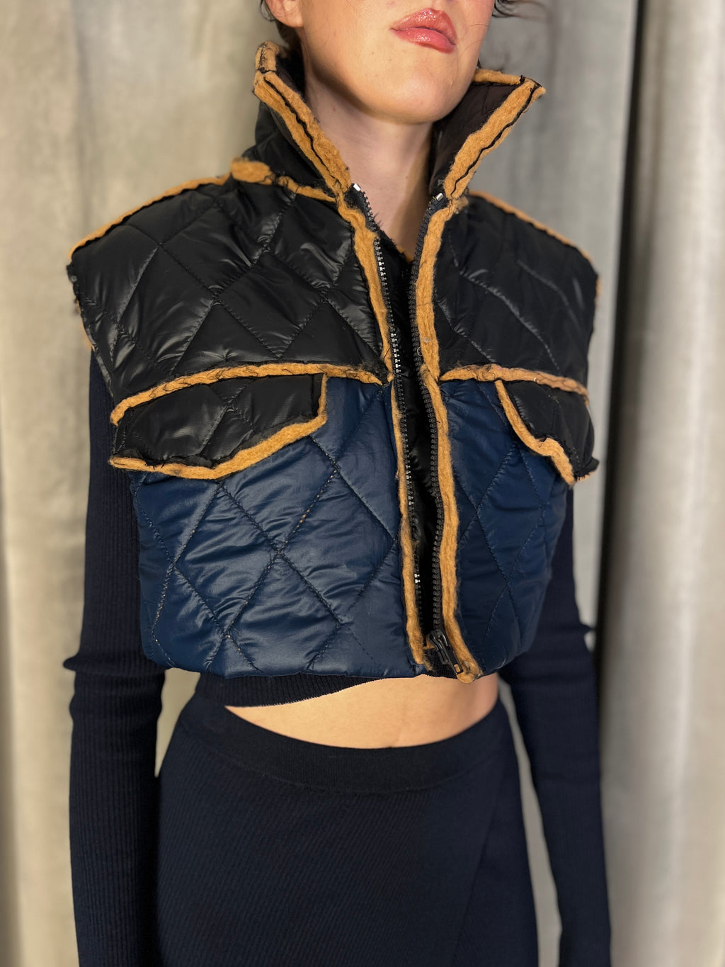 Mausi Puffa Cropped Waistcoat Women