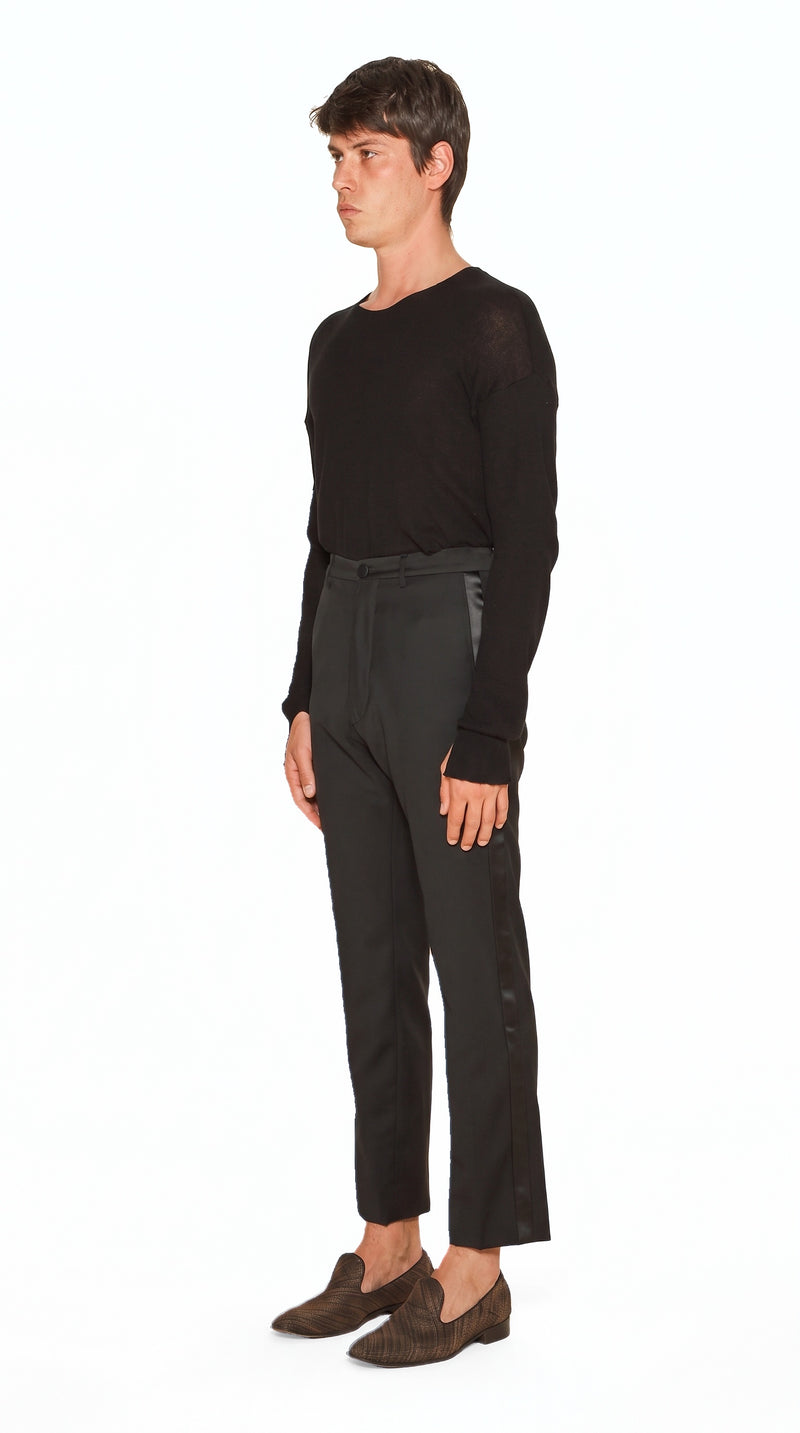 Carabiniero Trousers Men Black, side view – POAN