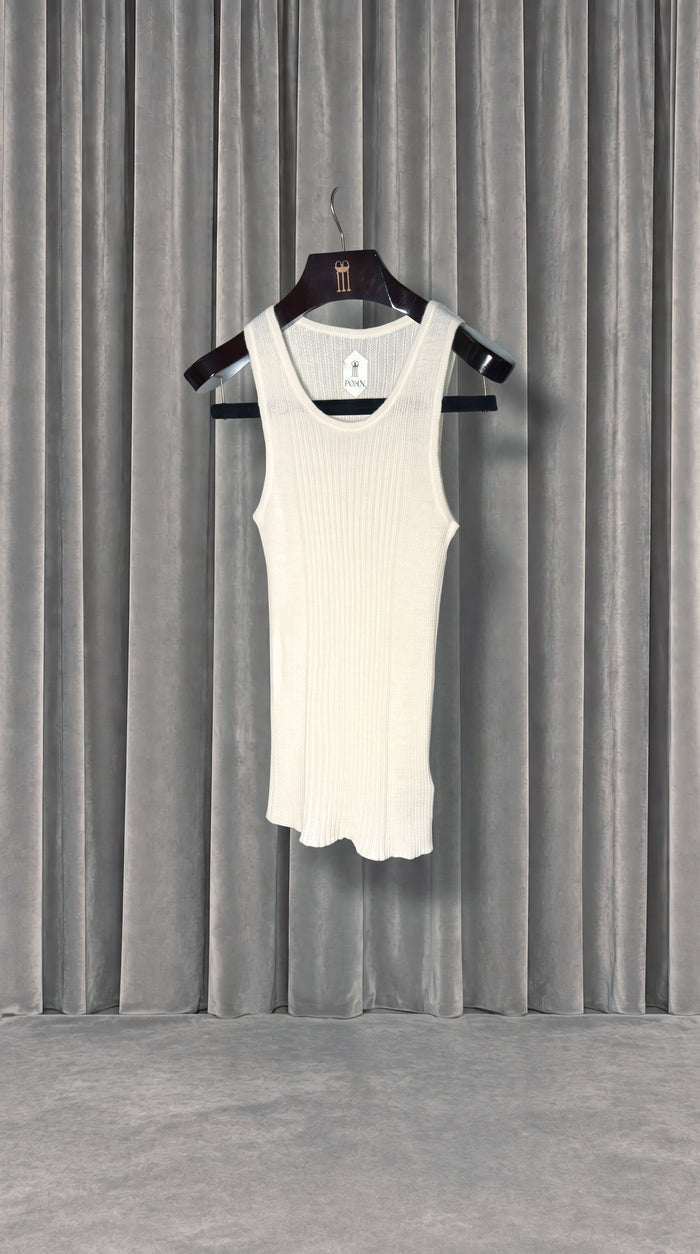 Cardinal Alpaca Tank Top Ivory – product