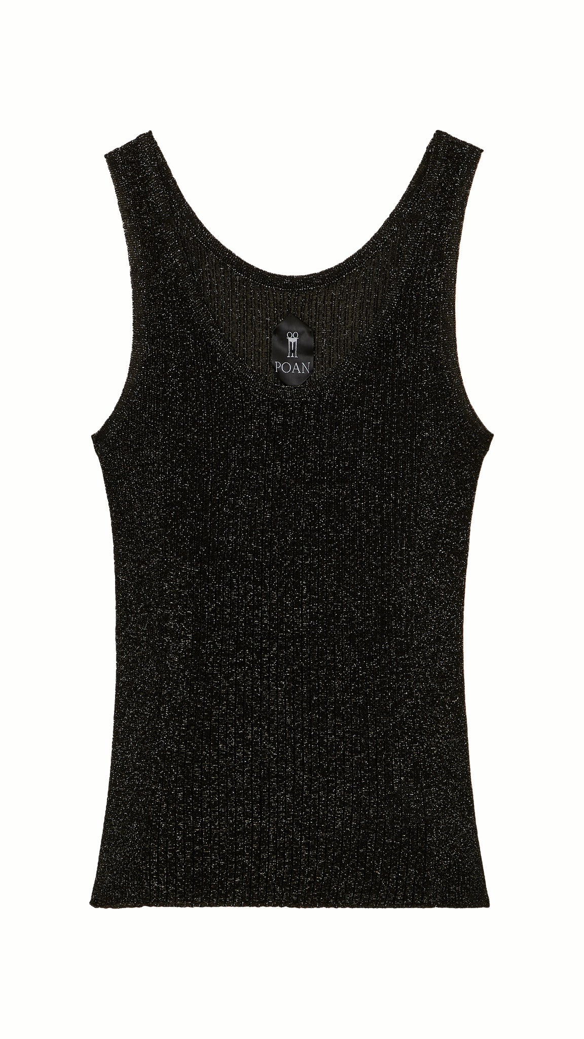 Cardinal Tank Top Lurex Women Black, product – POAN