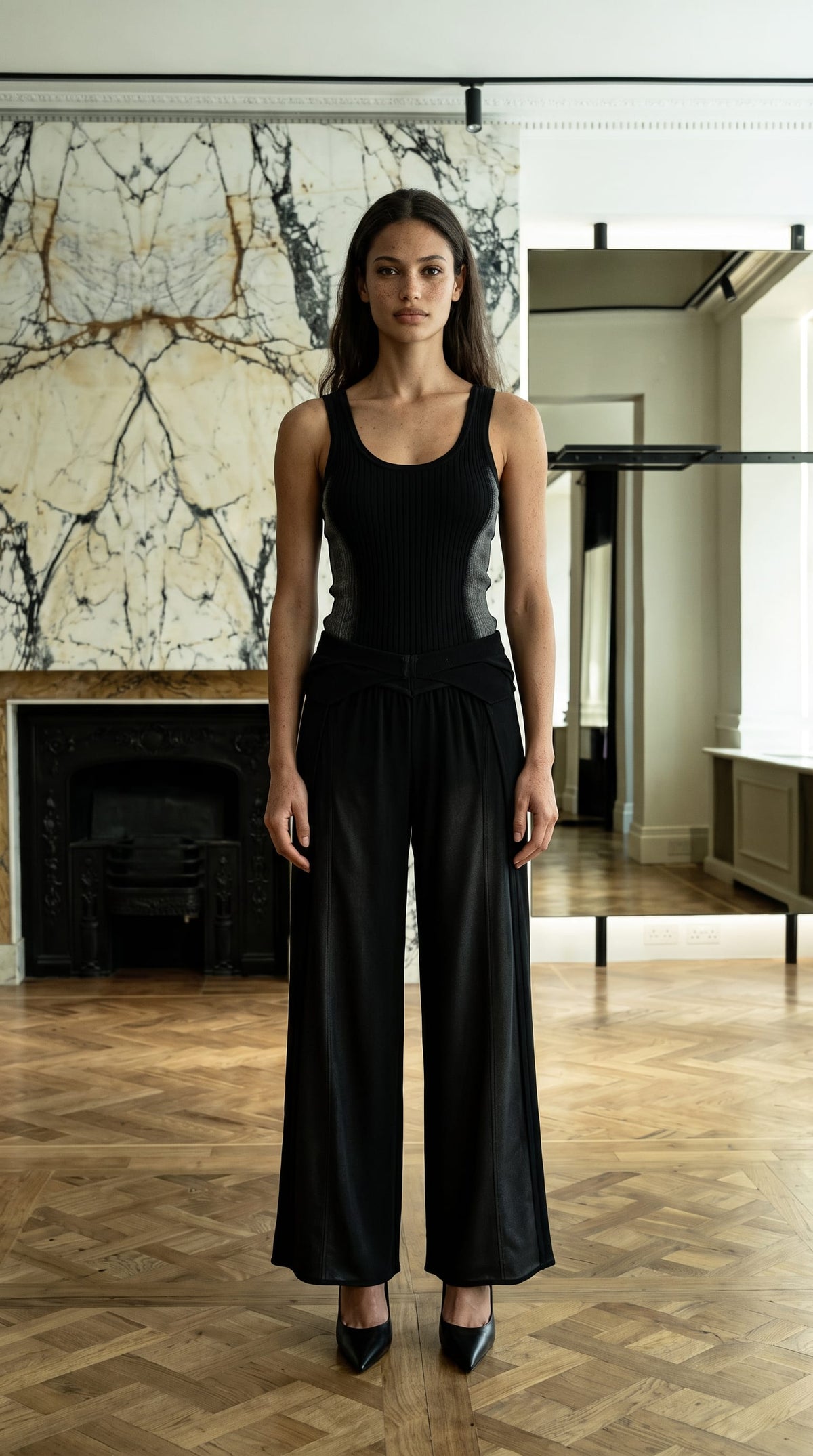 Galadriel Knitted Palazzo Trousers Women Washed