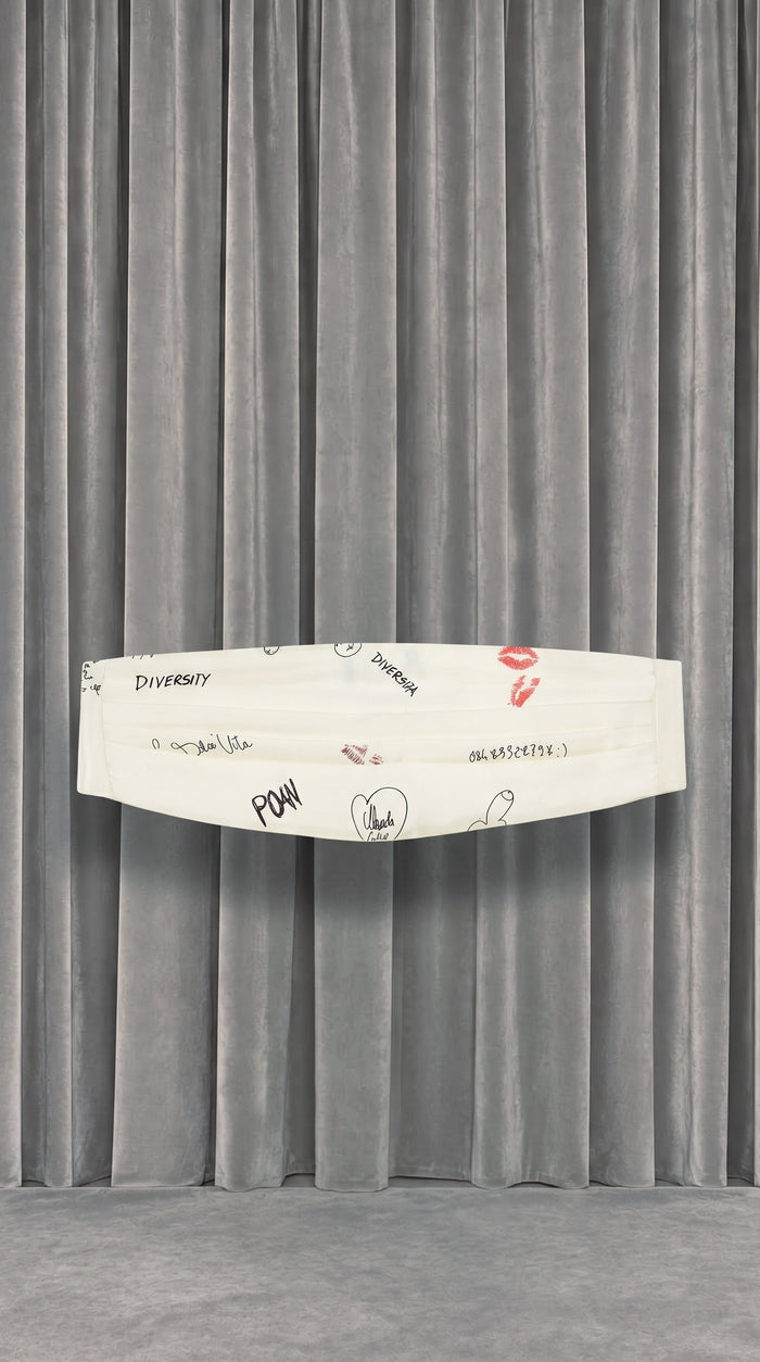 Charles Cummerbund Belt Ivory – product