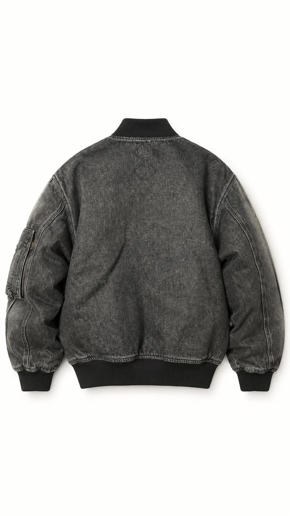 Iceman Bomber Washed Denim Asphalt Women