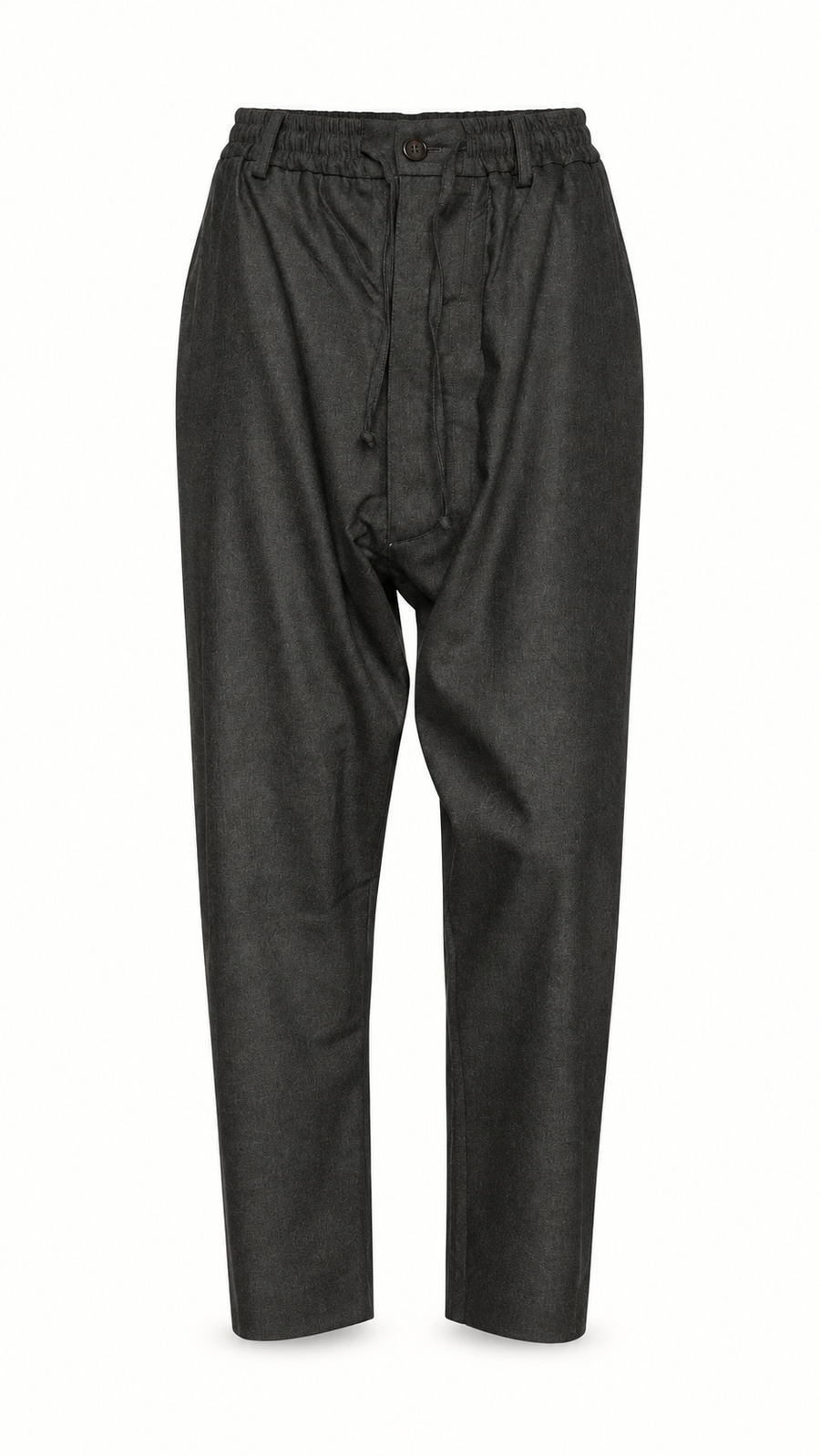 Fender Angora Flannel Drop Crotch Trousers Grey Women