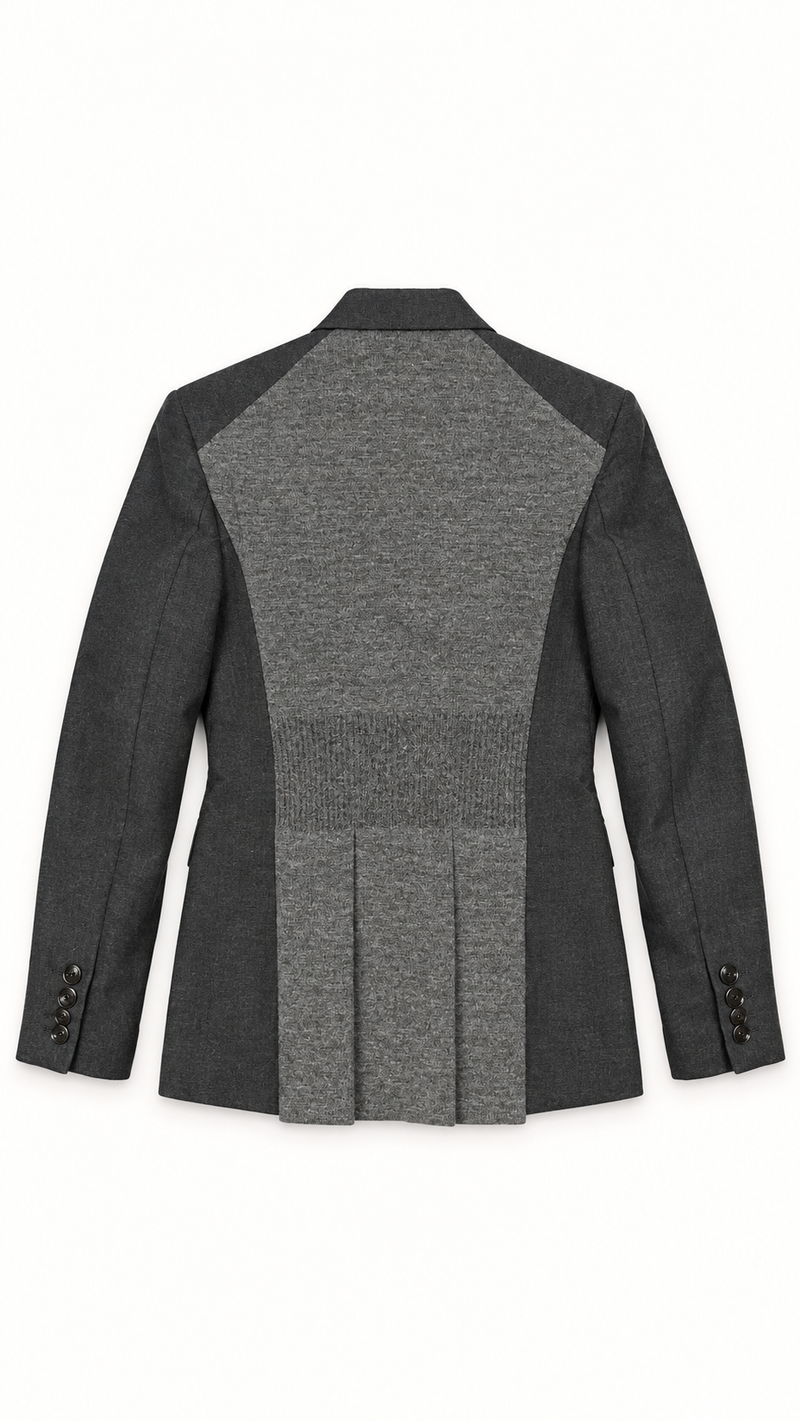 Michael DB Alpaca Flannel Jacket Grey Men