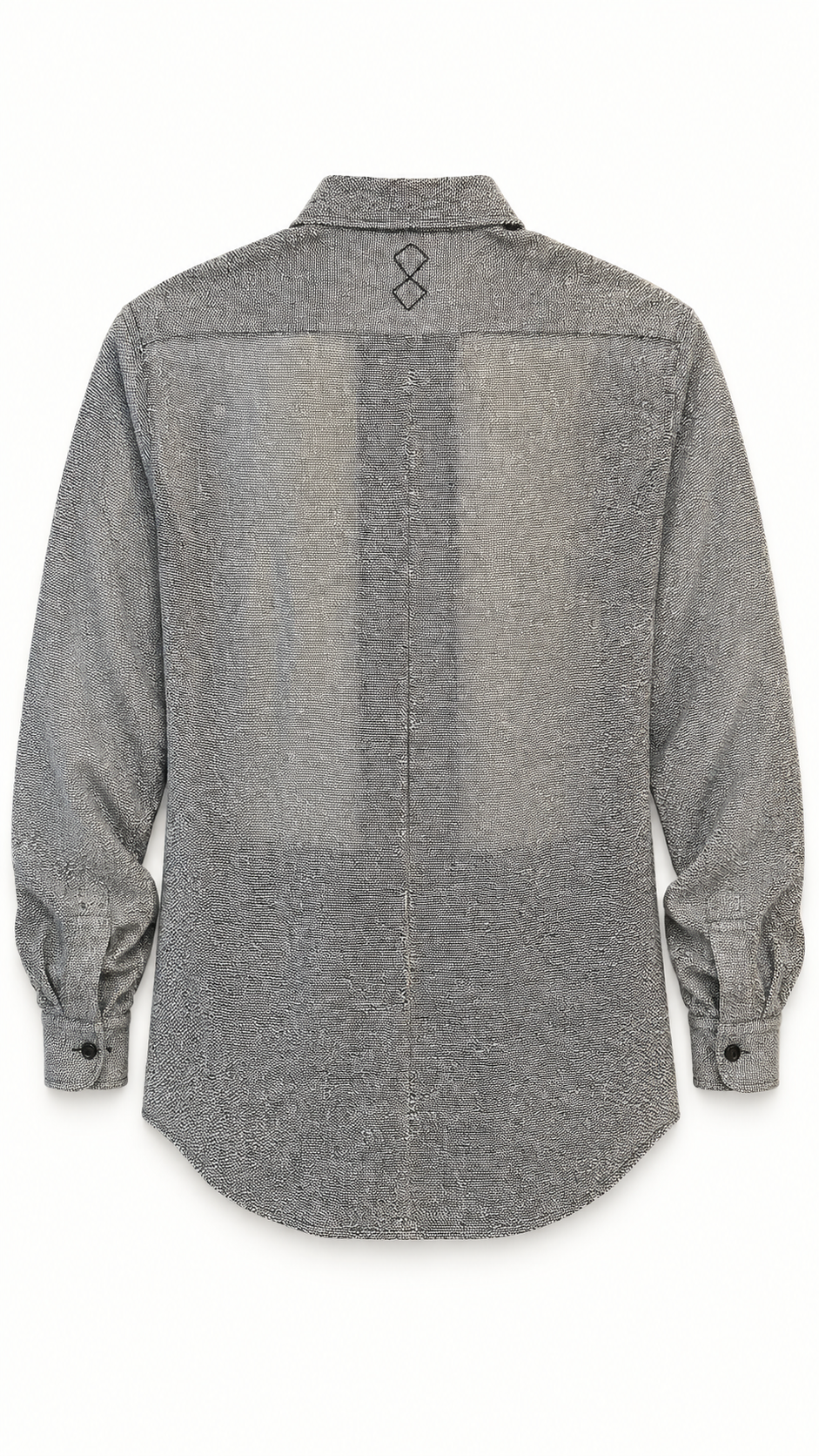 Ikarus Shirt Broken Stitch Silver Men