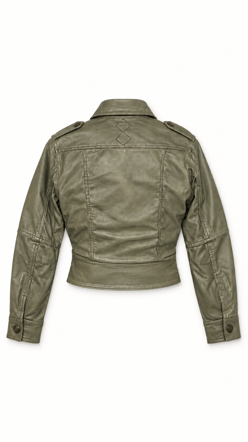 Nettie Jacket Vegan Leather Olive Women
