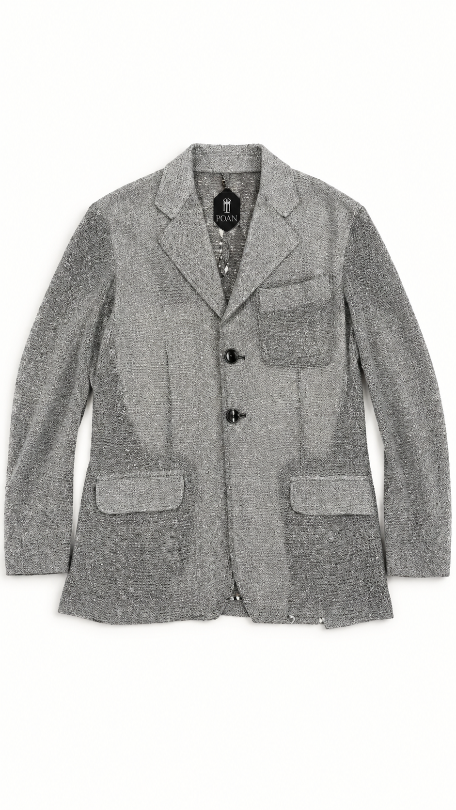 Nicholas Jacket Broken Stitch Silver Men