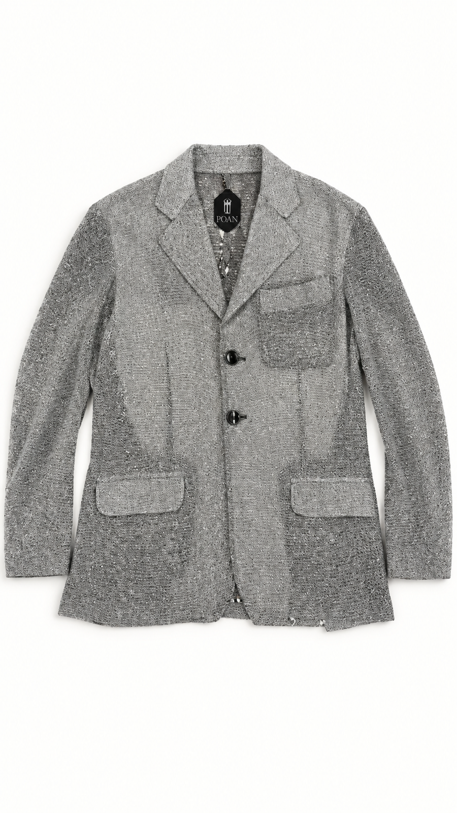 Nicholas Jacket Broken Stitch Silver Men