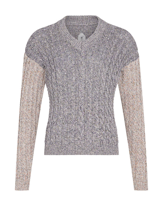 Laura V-Neck Jumper Grey