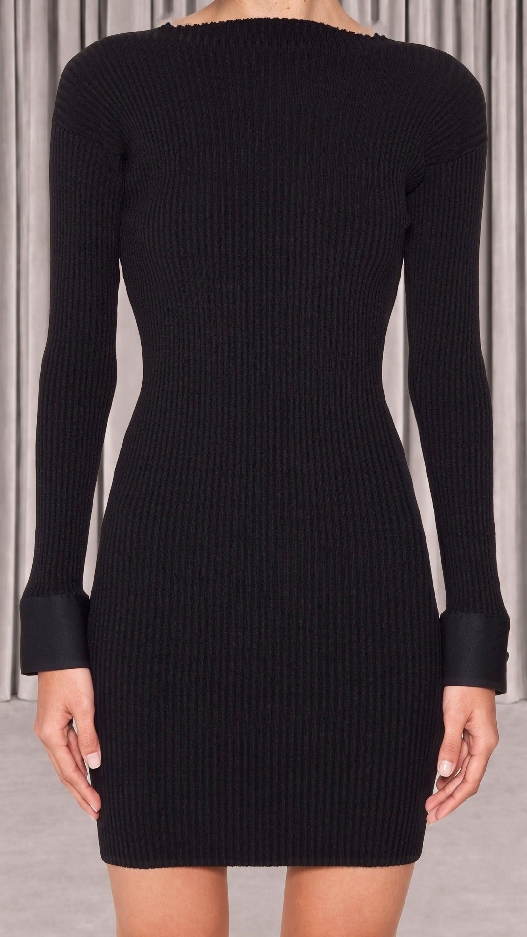Costa Bodycon Dress Women Black, detail – POAN